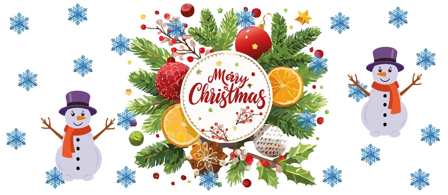 Merry Christmas, Happy New Year, 11 oz, 2 png files, 300 DPI, transparent background