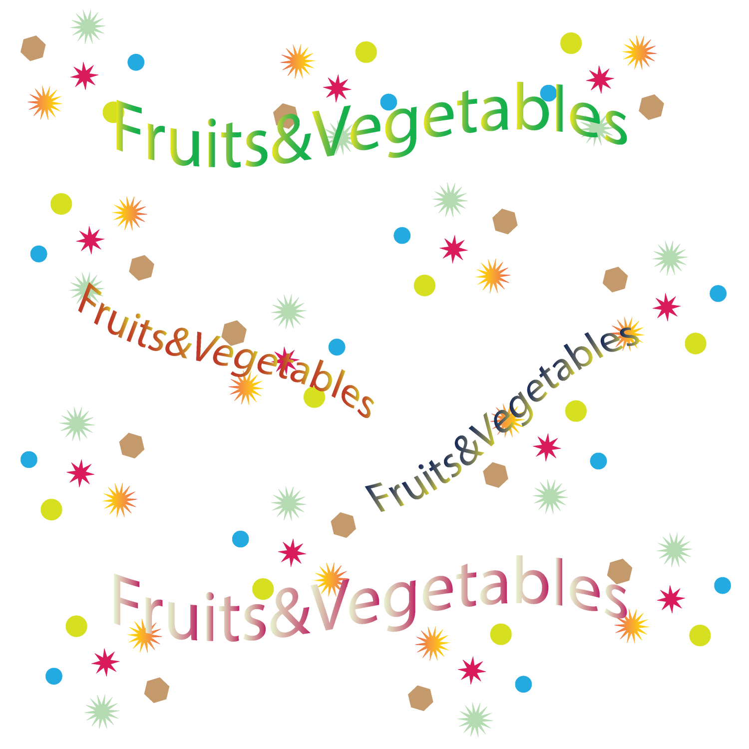 Fruits & Vegetables, for cutting