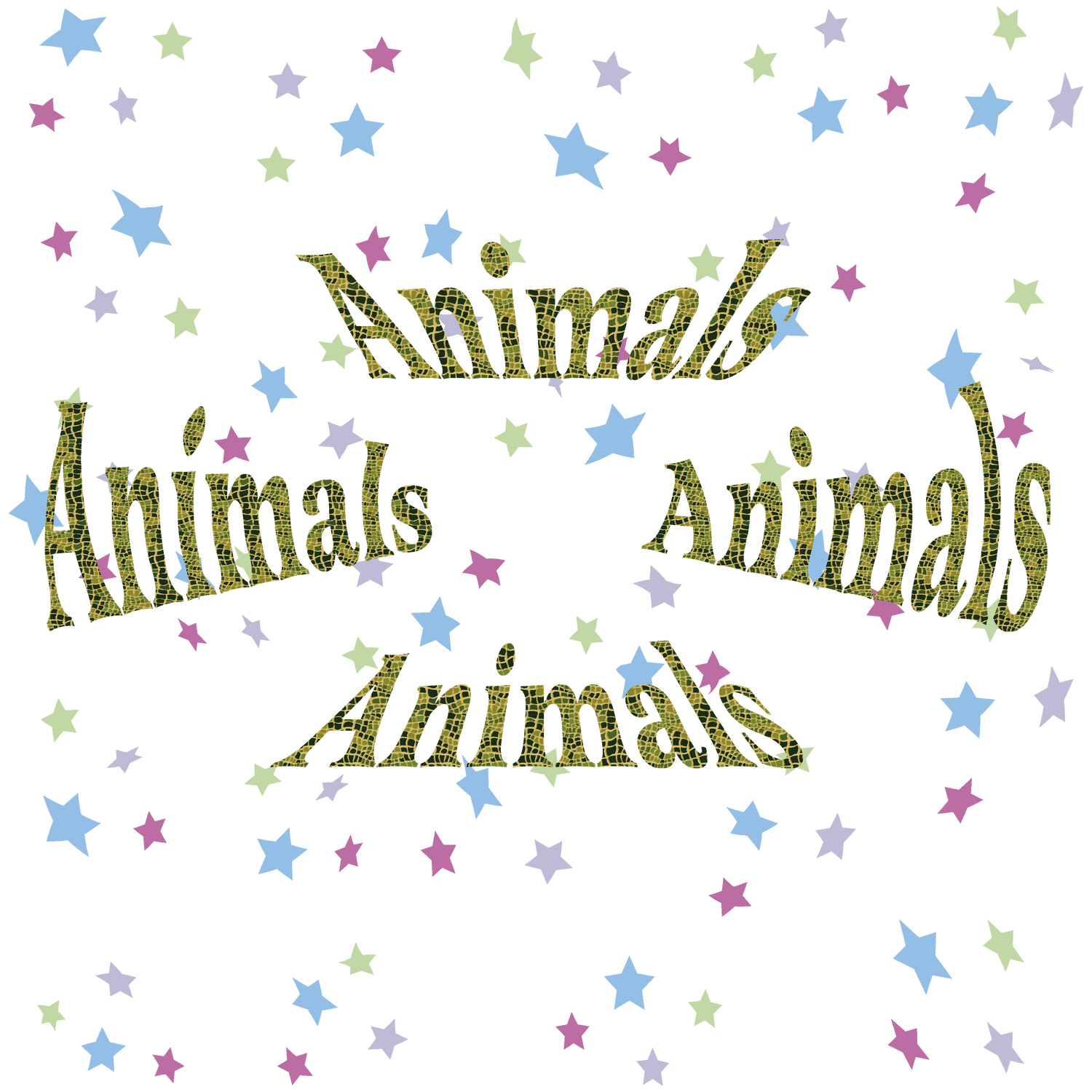 Animals, for embroidery