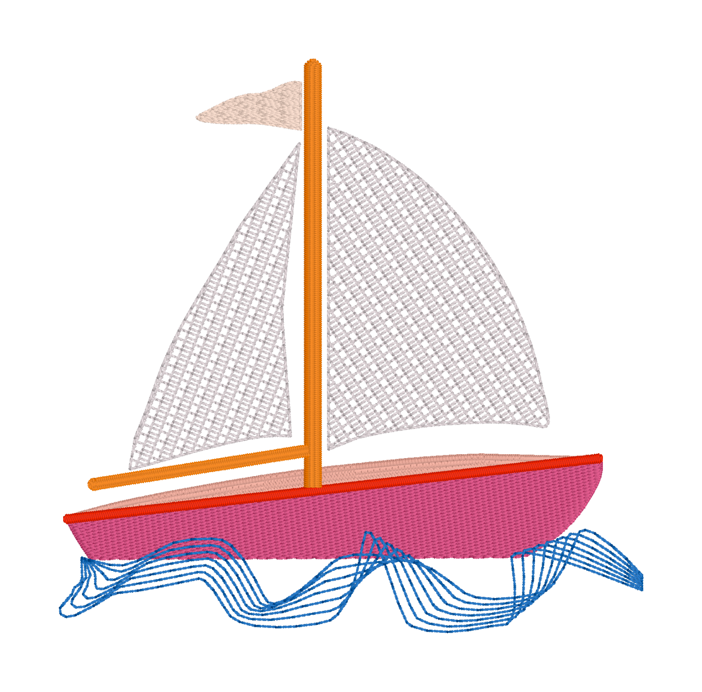 Sailboat. HUS,SEW,VP3,TAP,PES,JEF,EXP,DST