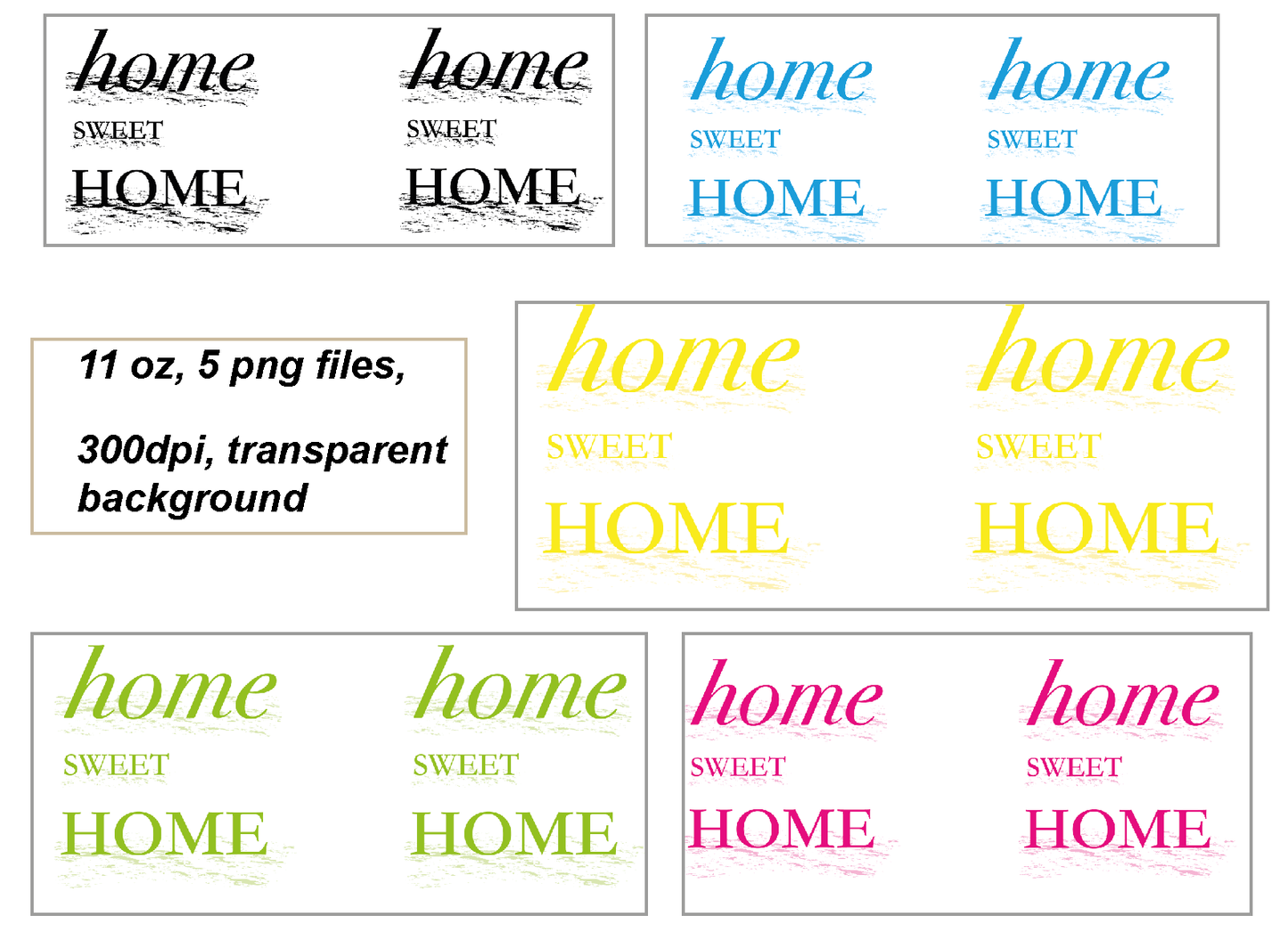 Home sweet home, 11oz mugs, 5 png file , 300 DPI, transparent background