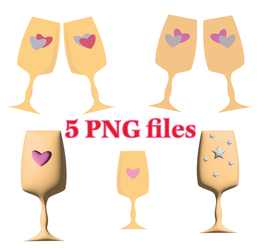 Holiday, 5 png files (zip), 300 DPI, transparent background